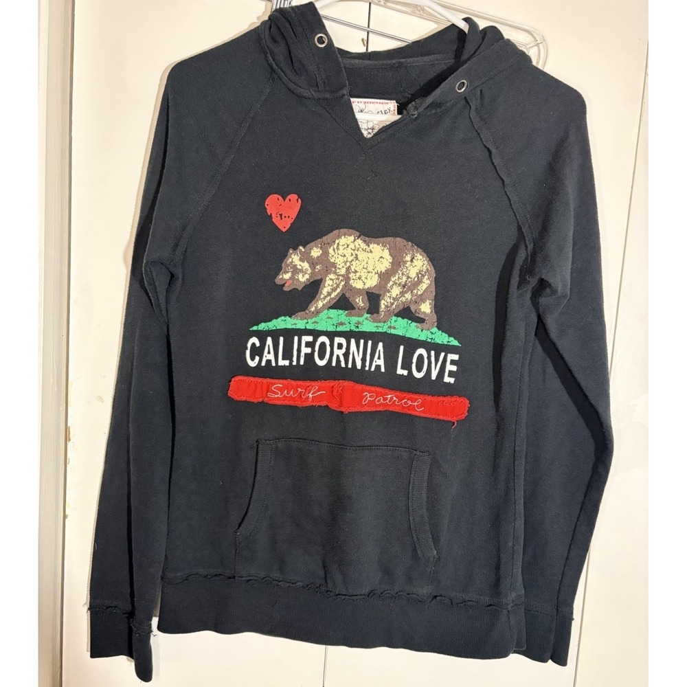 Reflex California Love Hoodie Adult M Black Outdoors Casual Unisex Distressed